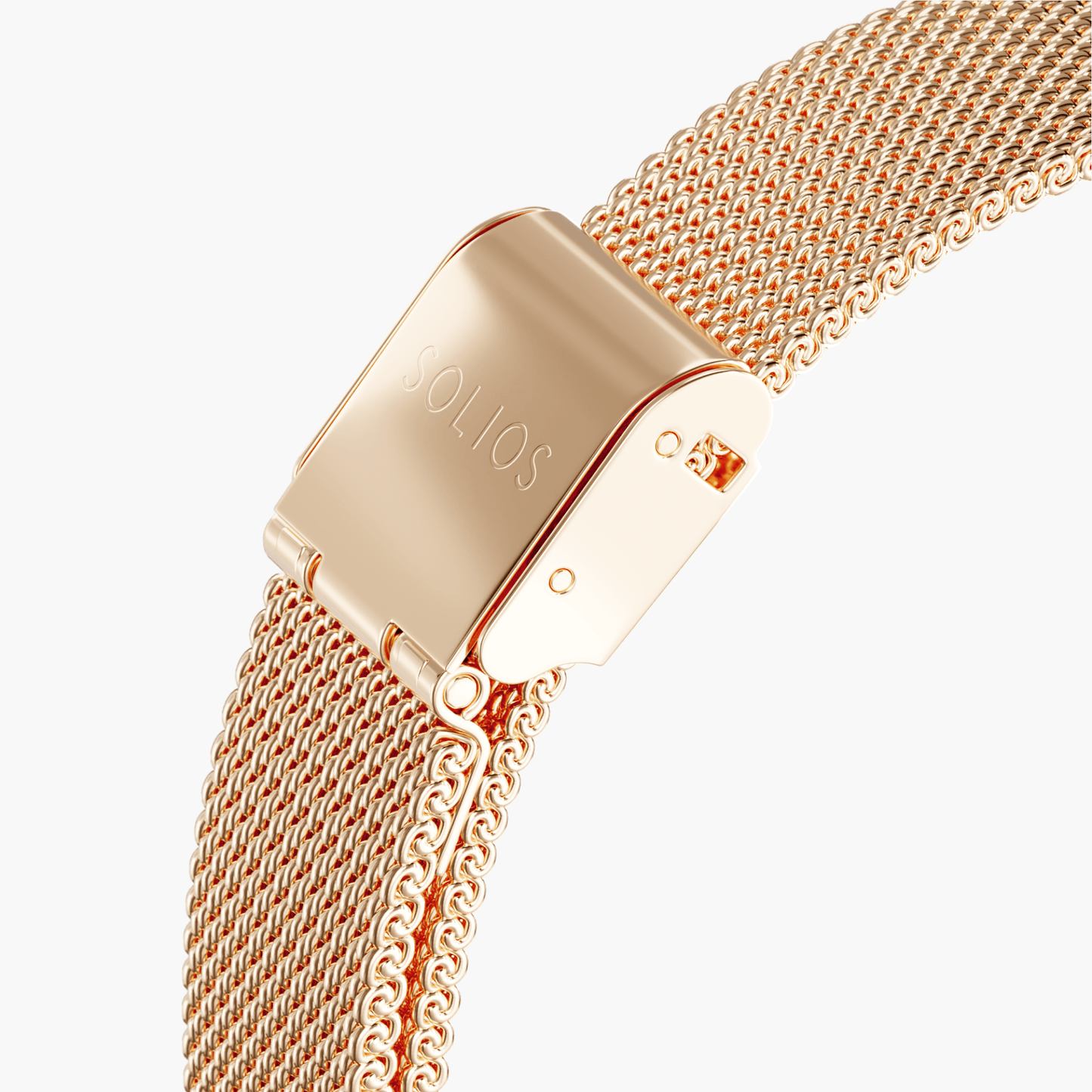 Duo Solar Classic & Mini - White Dial - Rose Gold Case