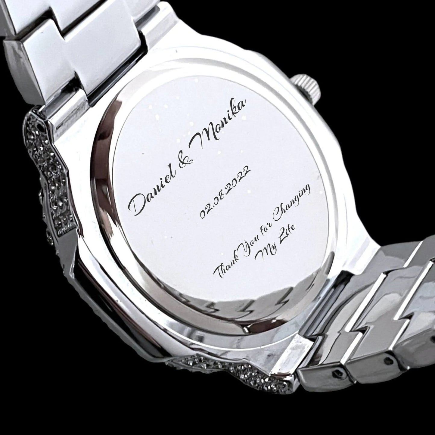Iced-Out Watch – LUXGlow Stone. Wrist Watch for Men